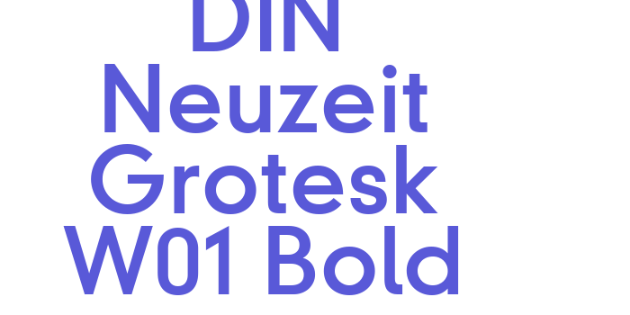 DIN Neuzeit Grotesk W01 Bold Font