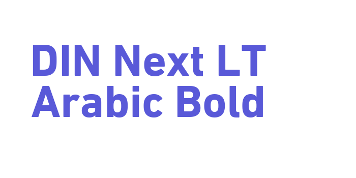 DIN Next LT Arabic Bold Font Download