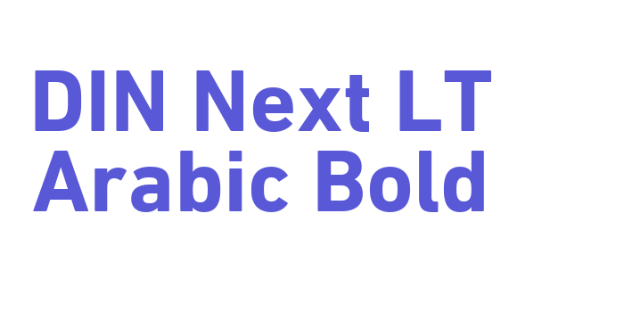 DIN Next LT Arabic Bold Font