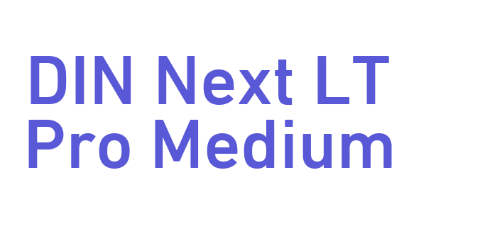 DIN Next LT Pro Medium Font