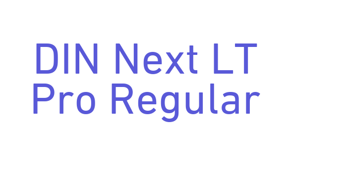 DIN Next LT Pro Regular Font Download