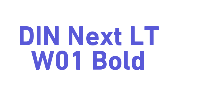 DIN Next LT W01 Bold Font Download