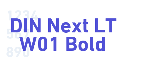 DIN Next LT W01 Bold