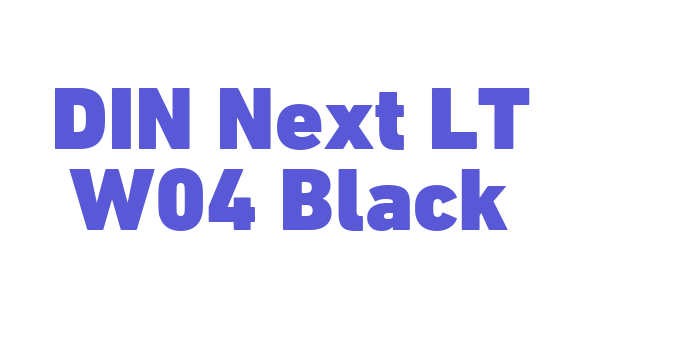 DIN Next LT W04 Black Font Download