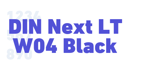 DIN Next LT W04 Black-font-download