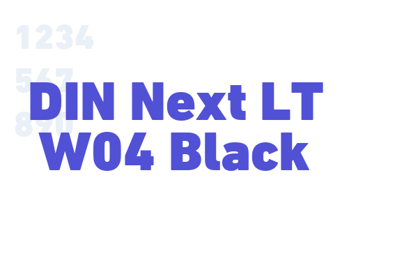 DIN Next LT W04 Black
