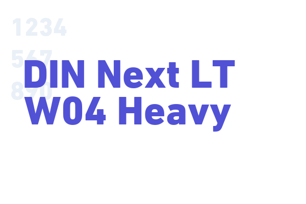DIN Next LT W04 Heavy