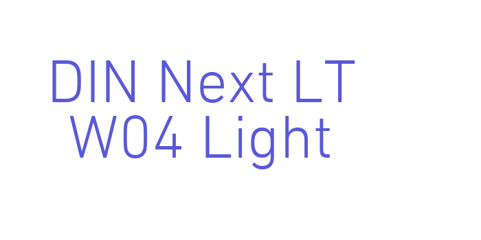 DIN Next LT W04 Light Font Download