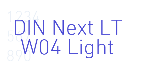 DIN Next LT W04 Light-font-download