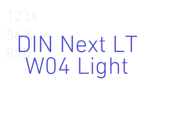DIN Next LT W04 Light