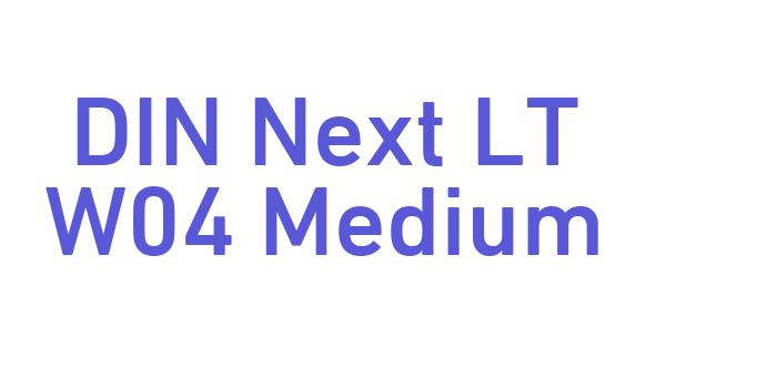 DIN Next LT W04 Medium Font Download