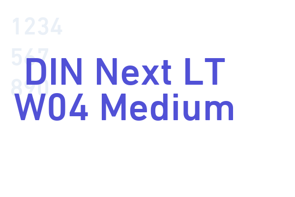 DIN Next LT W04 Medium