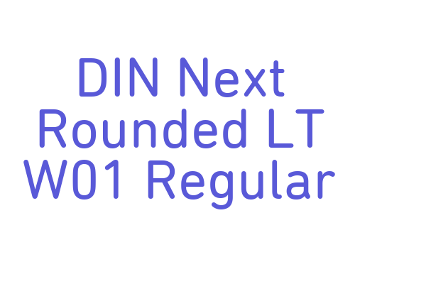 DIN Next Rounded LT W01 Regular Font