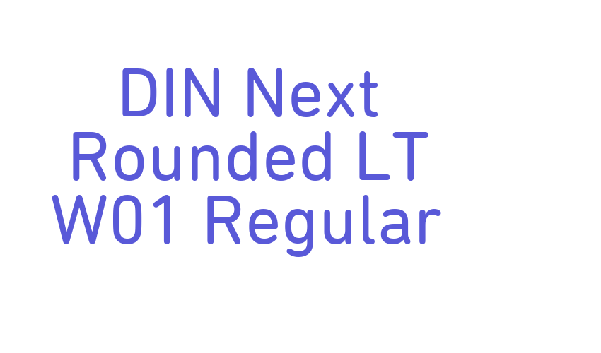 DIN Next Rounded LT W01 Regular Font Download