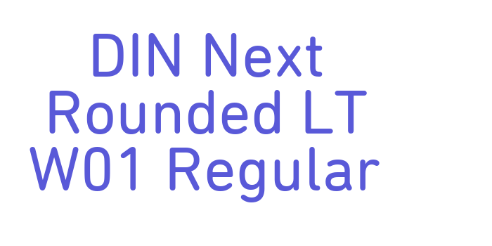 DIN Next Rounded LT W01 Regular Font Download