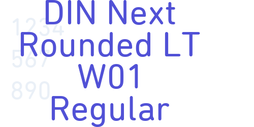 DIN Next Rounded LT W01 Regular-font-download