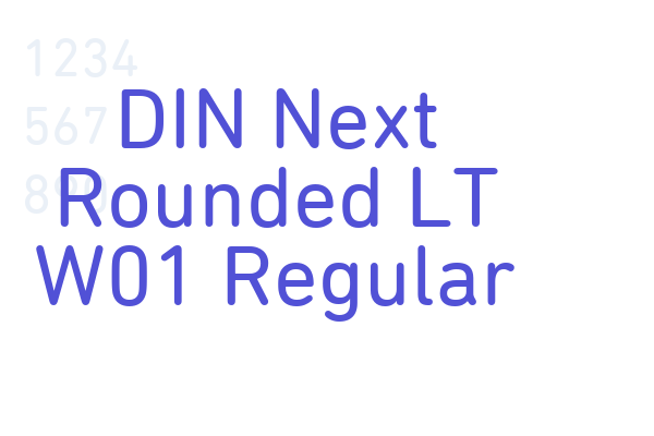 DIN Next Rounded LT W01 Regular