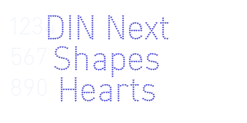 DIN Next Shapes Hearts