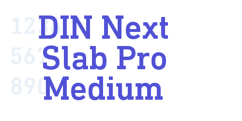 DIN Next Slab Pro Medium