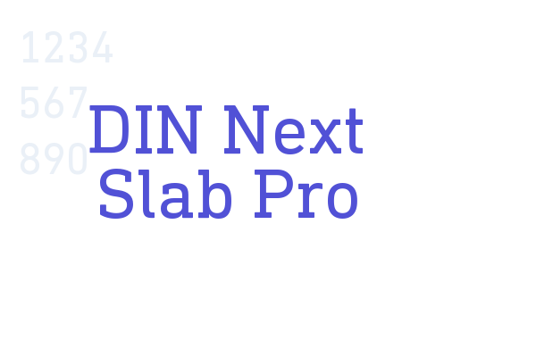 DIN Next Slab Pro