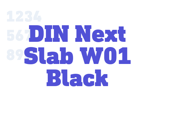 DIN Next Slab W01 Black