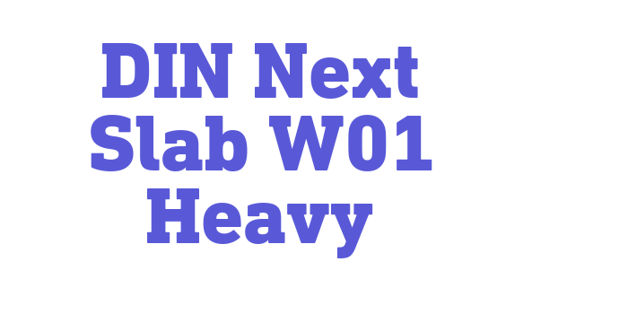 DIN Next Slab W01 Heavy Font Download