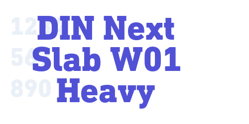 DIN Next Slab W01 Heavy-font-download