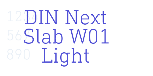 DIN Next Slab W01 Light-font-download