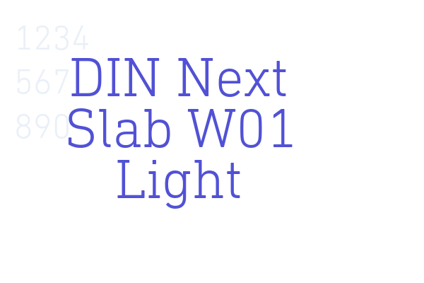 DIN Next Slab W01 Light