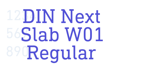 DIN Next Slab W01 Regular