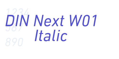 DIN Next W01 Italic-font-download