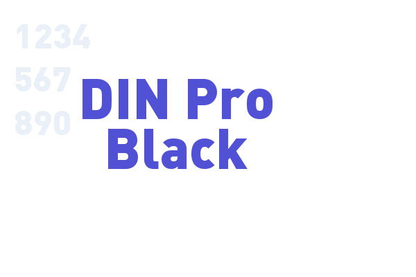 DIN Pro Black