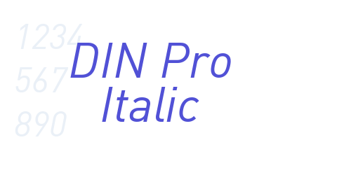 DIN Pro Italic-font-download