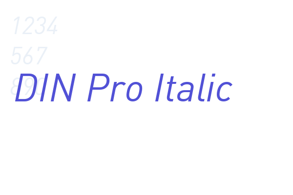 DIN Pro Italic