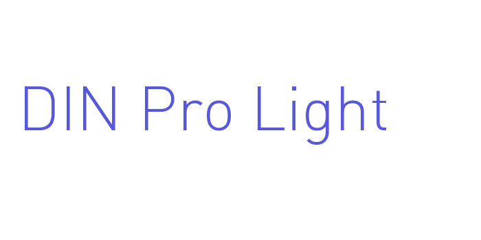 DIN Pro Light Font Download