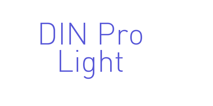 DIN Pro Light Font