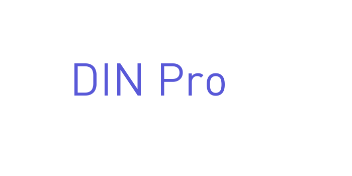 DIN Pro Font Download