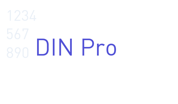 DIN Pro font download