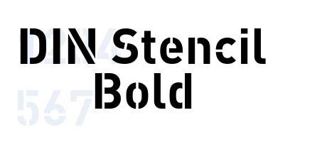 DIN Stencil Bold