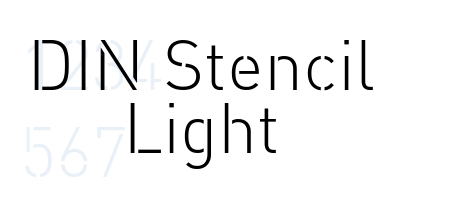 DIN Stencil Light