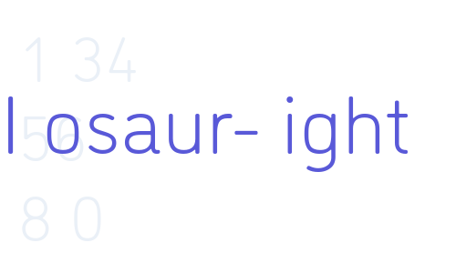 DINosaur-Light Font