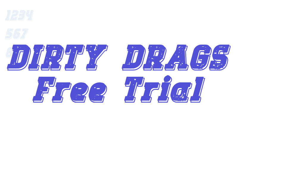 DIRTY DRAGS Free Trial-font-download