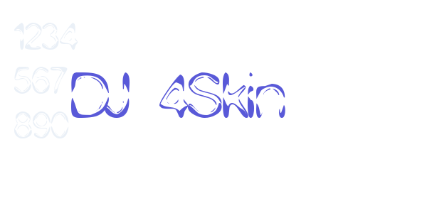 DJ 4Skin font free