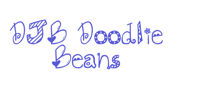 DJB Doodlie Beans Font Download