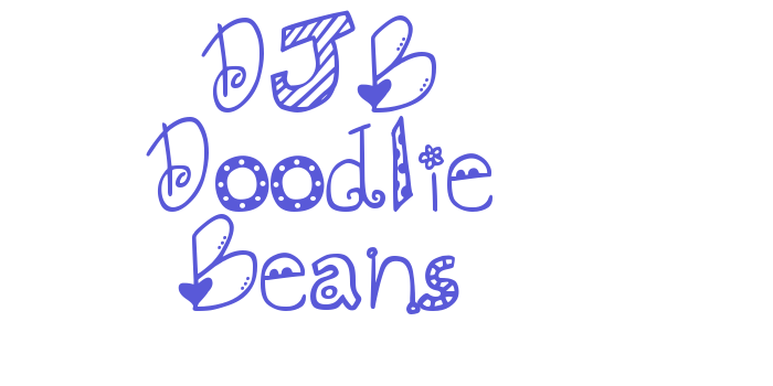 DJB Doodlie Beans Font