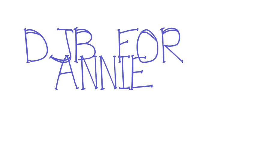 DJB FOR ANNIE Font Download