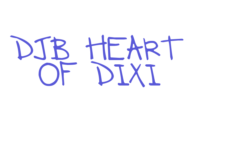 DJB HEART OF DIXI Font Download