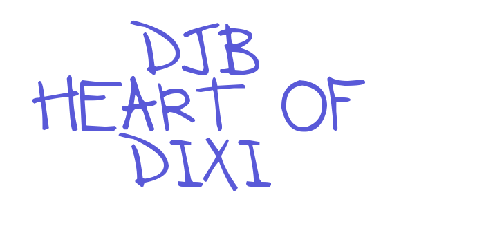 DJB HEART OF DIXI Font Download