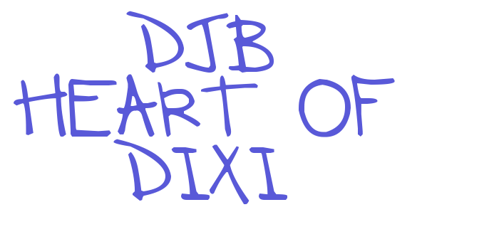 DJB HEART OF DIXI Font