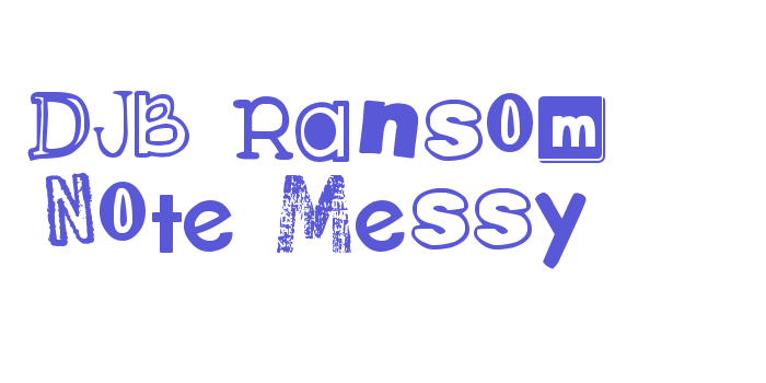 DJB Ransom Note Messy Font Download